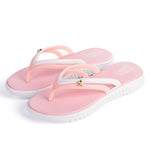 Load image into Gallery viewer, SXQYFW Womens Summer Slip-on Shoes Anti-slip Hard-wearing Fashion Leisure Slippers Beach Swimming Walk Indoor T-tied Flip Flops

