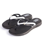 Load image into Gallery viewer, SXQYFW Womens Summer Slip-on Shoes Anti-slip Hard-wearing Fashion Leisure Slippers Beach Swimming Walk Indoor T-tied Flip Flops
