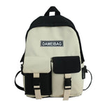 Load image into Gallery viewer, DCIMOR New Panelled Waterproof nylon Women backpack Female eye-splice schoolbag for Teenage girls Double front pocket Mochilas
