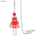 Load image into Gallery viewer, Cute Women Necklace Statement Lady Charm Long Trendy Necklace 2020 New Fashion Female Big Pendant Lovely Jewelry Gift Wholesale

