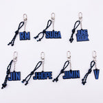 Load image into Gallery viewer, KPOP Keychain Bangtan Boys Key Chain Pendant Accessory Soul Tour JIMIN JUNGKOOK V RM SUGA JHOPE JIN MOTS Keyring Jewelry
