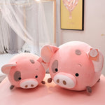 Load image into Gallery viewer, Fat Round Ball pink Pig Plushie Pillow Soft Hug Messgae Pillow for Girl Shiba inu Dog Elephant Cartoon Animals Doll toys for kid

