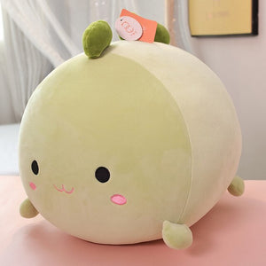 Fat Round Ball pink Pig Plushie Pillow Soft Hug Messgae Pillow for Girl Shiba inu Dog Elephant Cartoon Animals Doll toys for kid
