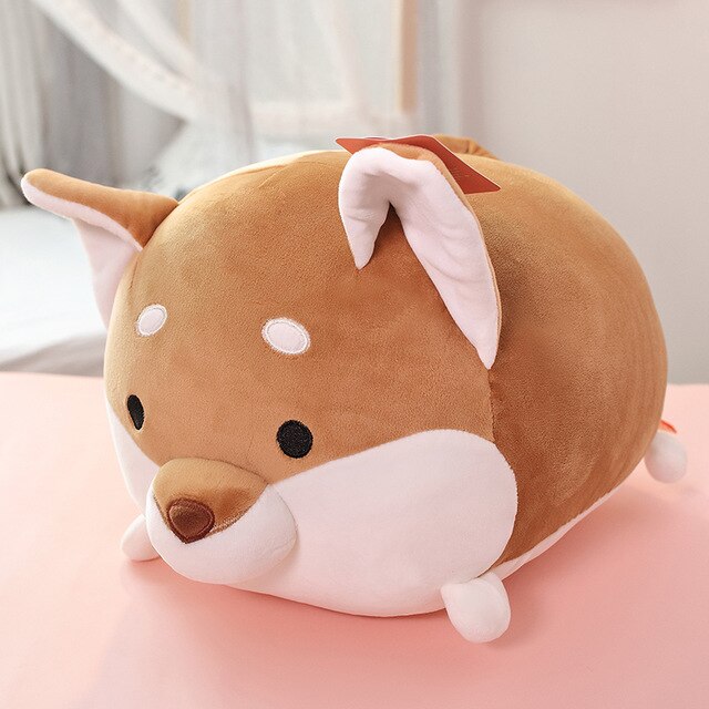 Fat Round Ball pink Pig Plushie Pillow Soft Hug Messgae Pillow for Girl Shiba inu Dog Elephant Cartoon Animals Doll toys for kid