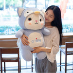 Load image into Gallery viewer, Kawaii Cat Stuffed Animals Plush Toys Cute Soft Doll Dress Up Giraffe Frog Penguin Dinosaur Kids Plushie Doll Girls Gift
