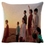 Load image into Gallery viewer, Kpop Cushion Throw Pillow Case Bedding Love Yourself K-pop Home Bangtan Boys BT-21  Square One Side Pillowcase Housse de Doussin
