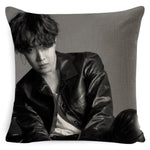 Load image into Gallery viewer, Kpop Cushion Throw Pillow Case Bedding Love Yourself K-pop Home Bangtan Boys BT-21  Square One Side Pillowcase Housse de Doussin
