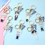 Load image into Gallery viewer, kpop Keyring Bangtan Boys Map Of The Soul 7 Acrylic Key Chain Bag Accessories JUNG KOOK JIMIN JIN SUGA J-HOPE wj341
