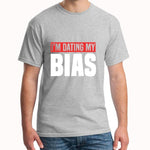 Load image into Gallery viewer, Fashion dating my bias kpop tshirt korea music fan merchandise t shirt tee homme plus sizes s-5xl short sleeve pattern
