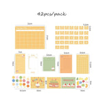 Load image into Gallery viewer, 2020 Sharkbang New 42pcs/Pack Kawaii Monthly Weekly Memo Pads Note Paperlaria Daily To Do It Planner Notepad School Stationery
