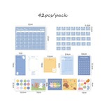 Load image into Gallery viewer, 2020 Sharkbang New 42pcs/Pack Kawaii Monthly Weekly Memo Pads Note Paperlaria Daily To Do It Planner Notepad School Stationery
