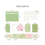 Load image into Gallery viewer, 2020 Sharkbang New 42pcs/Pack Kawaii Monthly Weekly Memo Pads Note Paperlaria Daily To Do It Planner Notepad School Stationery
