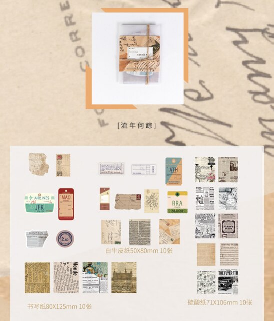20set/lot Kawaii Stationery Stickers poetry Retro art DIY Craft Scrapbooking Album Junk Journal Happy Planner Diary Stickers