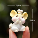 Load image into Gallery viewer, BAIUFOR Miniature Kawaii Cartoon Chef Mouse Resin, Terrarium Figurines Fairy Garden Accessories Home Decoration Modern Toy Gift
