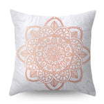 Load image into Gallery viewer, Lash Pillowcase Rose Gold Square Cushion Cover Geometric Dreamlike Polyester Throw Pillow Cover Home Decor 45x45cm
