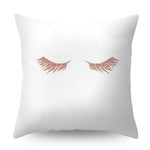 Load image into Gallery viewer, Lash Pillowcase Rose Gold Square Cushion Cover Geometric Dreamlike Polyester Throw Pillow Cover Home Decor 45x45cm
