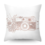 Load image into Gallery viewer, Lash Pillowcase Rose Gold Square Cushion Cover Geometric Dreamlike Polyester Throw Pillow Cover Home Decor 45x45cm
