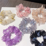 Load image into Gallery viewer, Korean Japan Women Elastic Kawaii Mesh Hair Bands Tie Cute Sew Girls Lace Scrunchies Butterfly Tulle Headwear Hair Accessories
