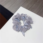 Load image into Gallery viewer, Korean Japan Women Elastic Kawaii Mesh Hair Bands Tie Cute Sew Girls Lace Scrunchies Butterfly Tulle Headwear Hair Accessories
