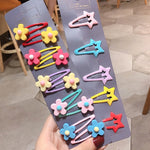 Load image into Gallery viewer, Kawaii Princess Fruit Petals Floral star Hairpins Kids Hair Clips Set Barrettes Accessories For Women Girls Hairgrip Headdress
