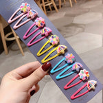 Load image into Gallery viewer, Kawaii Princess Fruit Petals Floral star Hairpins Kids Hair Clips Set Barrettes Accessories For Women Girls Hairgrip Headdress
