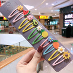 Load image into Gallery viewer, Kawaii Princess Fruit Petals Floral star Hairpins Kids Hair Clips Set Barrettes Accessories For Women Girls Hairgrip Headdress
