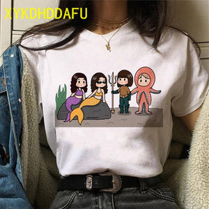 Blackpink Fashion T Shirt Women Hip Hop Casual Summer Top Tee K-pop Streetwear Tshirt Harajuku New Korean Style T-shirt Female