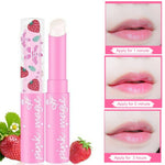 Load image into Gallery viewer, 1pc Temperature Change Strawberry Lip Balm Makeup Moisturizer Nutritious Pink Lipstick Protection Lips Cosmetic for Ladies TSLM1
