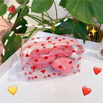 Load image into Gallery viewer, Travel Transparent Cosmetic Bag PVC Women Zipper Cute Makeup Bag Beauty Make Up Storage Organizer Courtesy Bathroom Toiletry Bag
