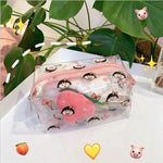 Load image into Gallery viewer, Travel Transparent Cosmetic Bag PVC Women Zipper Cute Makeup Bag Beauty Make Up Storage Organizer Courtesy Bathroom Toiletry Bag
