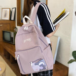 Load image into Gallery viewer, DCIMOR New Waterproof Nylon Women Backpack Female More zipper bag Schoolbag for teenage girls large capacity travel Mochilas
