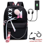 Load image into Gallery viewer, Luminous Backpacks Women/Men&#39;s School Bags Laptop Travel Bags Teenage Notebook Backpack Nylon Mochila Pusheen Bag

