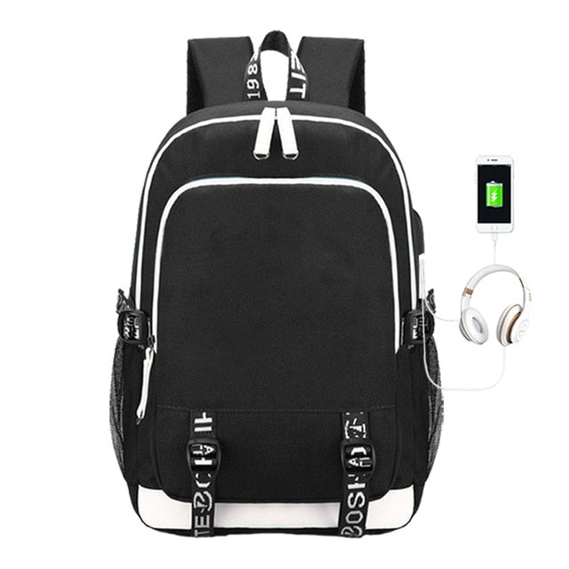 Luminous Backpacks Women/Men's School Bags Laptop Travel Bags Teenage Notebook Backpack Nylon Mochila Pusheen Bag