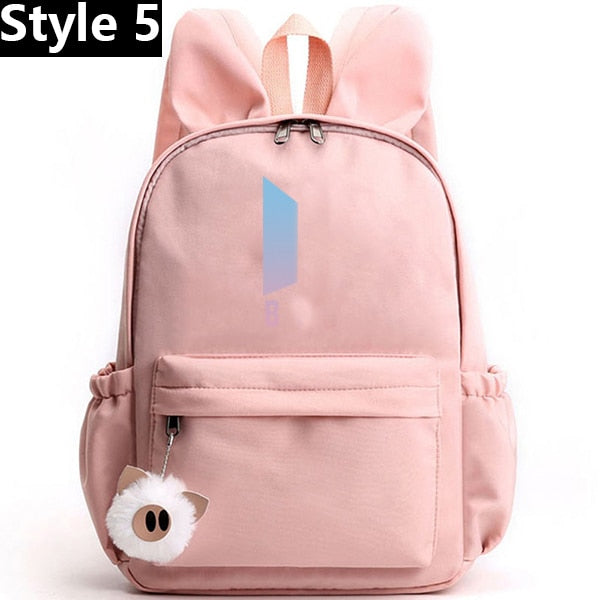 Luminous Backpacks Women/Men's School Bags Laptop Travel Bags Teenage Notebook Backpack Nylon Mochila Pusheen Bag