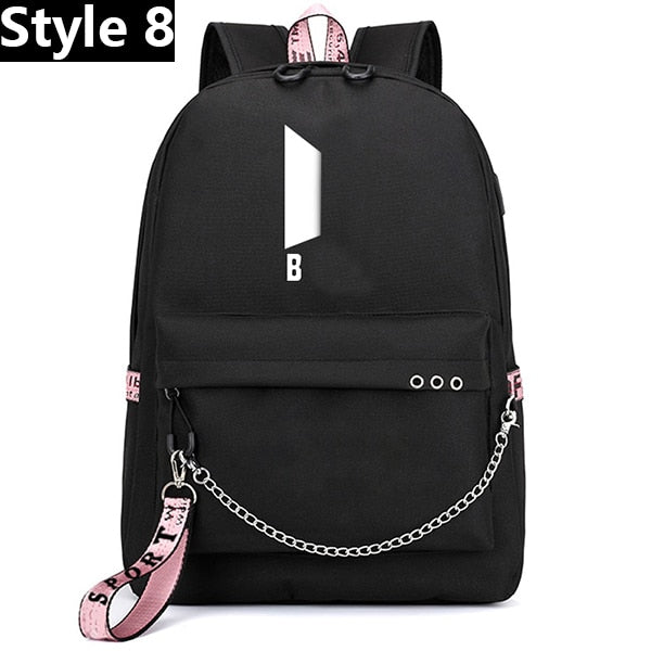 Luminous Backpacks Women/Men's School Bags Laptop Travel Bags Teenage Notebook Backpack Nylon Mochila Pusheen Bag