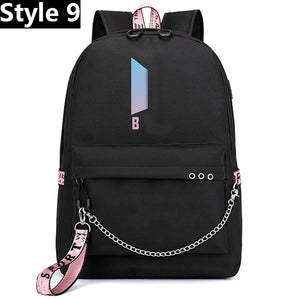 Luminous Backpacks Women/Men's School Bags Laptop Travel Bags Teenage Notebook Backpack Nylon Mochila Pusheen Bag