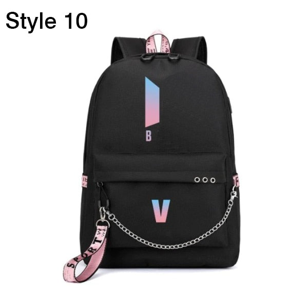 Luminous Backpacks Women/Men's School Bags Laptop Travel Bags Teenage Notebook Backpack Nylon Mochila Pusheen Bag