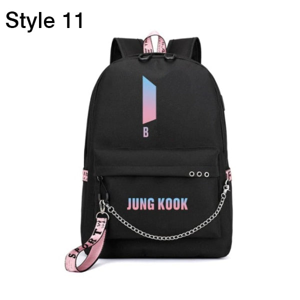 Luminous Backpacks Women/Men's School Bags Laptop Travel Bags Teenage Notebook Backpack Nylon Mochila Pusheen Bag