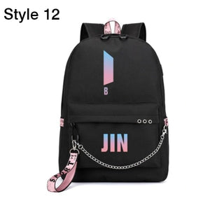 Luminous Backpacks Women/Men's School Bags Laptop Travel Bags Teenage Notebook Backpack Nylon Mochila Pusheen Bag