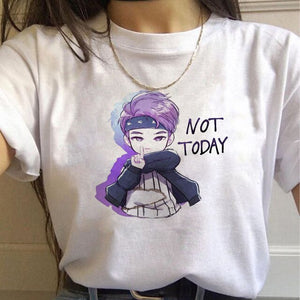 Harajuku T Shirts Women RM J-hope Bangtan Boys printed Tshirt Tshirts Cartoon Top Tee Female