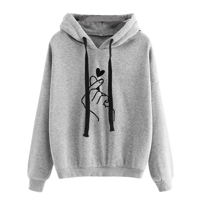 Womens Musical Notes Long Sleeve Hoody Sweatshirt Hooded Pullover Tops Blouse Sudaderas Mujer Bts Album Moleton Feminino Felpe 5