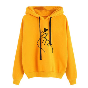Womens Musical Notes Long Sleeve Hoody Sweatshirt Hooded Pullover Tops Blouse Sudaderas Mujer Bts Album Moleton Feminino Felpe 5