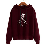 Load image into Gallery viewer, Womens Musical Notes Long Sleeve Hoody Sweatshirt Hooded Pullover Tops Blouse Sudaderas Mujer Bts Album Moleton Feminino Felpe 5

