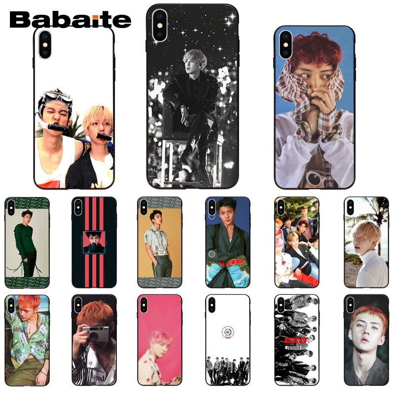 Babaite SEHUN CHANYEOL EXO Customer High Quality Phone Case for iPhone6S 6plus 7 7plus 8 8Plus X XsMAX 5 5S XR 11 11pro 11promax