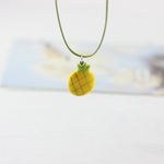 Load image into Gallery viewer, Miredo jewelry wholesale cute little strawberry watermelon clavicle necklace ceramic pendants twitter woven chain necklace #5182
