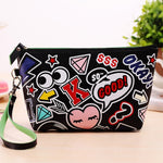 Load image into Gallery viewer, Aosbos Women PU Leather Prints Cosmetic Organizer Bag  Lady Cute Waterproof Makeup Bags Travel Ladies Pouch Storage Cosmetic Bag
