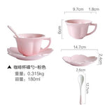 Load image into Gallery viewer, Pink White Cherry Blossom Ceramic Plate Dish Soup Food Rice Bowl Porcelain Tea Coffee Cup And Saucer Dinner Plate Tableware Set
