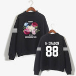 Load image into Gallery viewer, Kpop K-pop Korea Bigbang Flower Road Hoodie Sweatshirt Women Fashion Bigbang Female Fans Turtleneck Capless Sweatshirt Clothes
