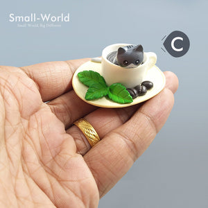 Kawaii cute sushi Dessert Cat figurine mini animal home decor miniature fairy garden decoration accessories modern Bonsai figure