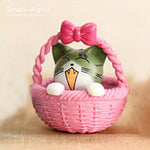 Load image into Gallery viewer, Kawaii cute sushi Dessert Cat figurine mini animal home decor miniature fairy garden decoration accessories modern Bonsai figure
